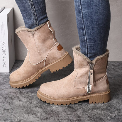 Fur-lined winter ankle boots for women view 6