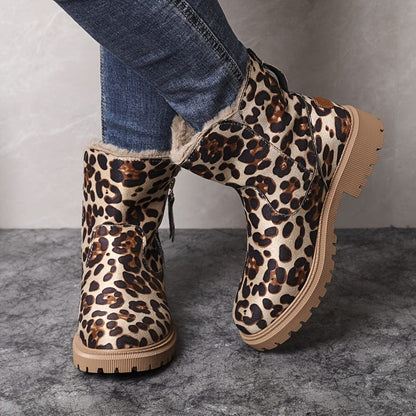 Fur-lined winter ankle boots for women view 8