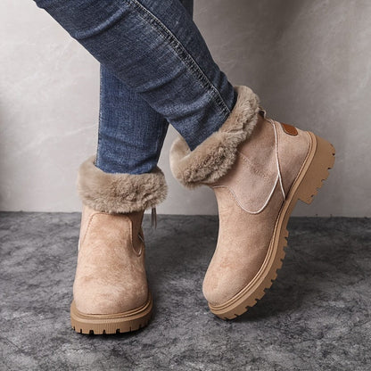 Fur-lined winter ankle boots for women view 9