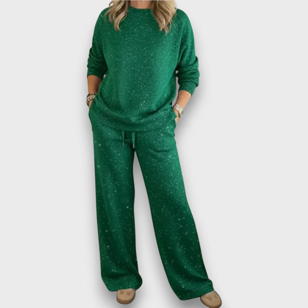 Long-sleeve lounge set for women