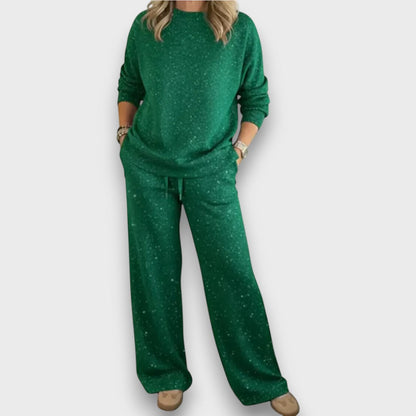 Long-sleeve lounge set for women