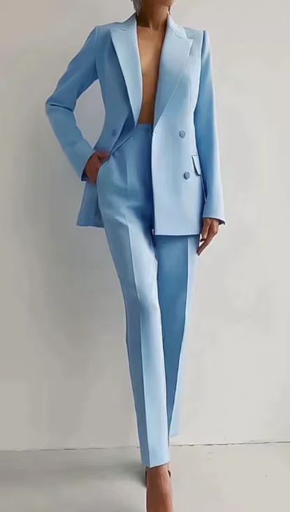 Beatrice | Single Breasted Tailored Pantsuit Set