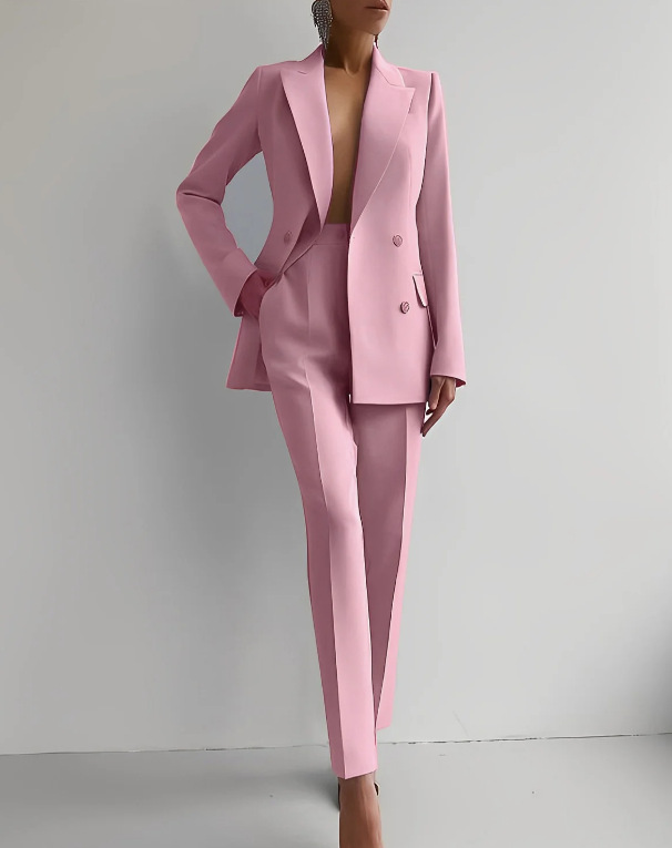 Beatrice | Single Breasted Tailored Pantsuit Set