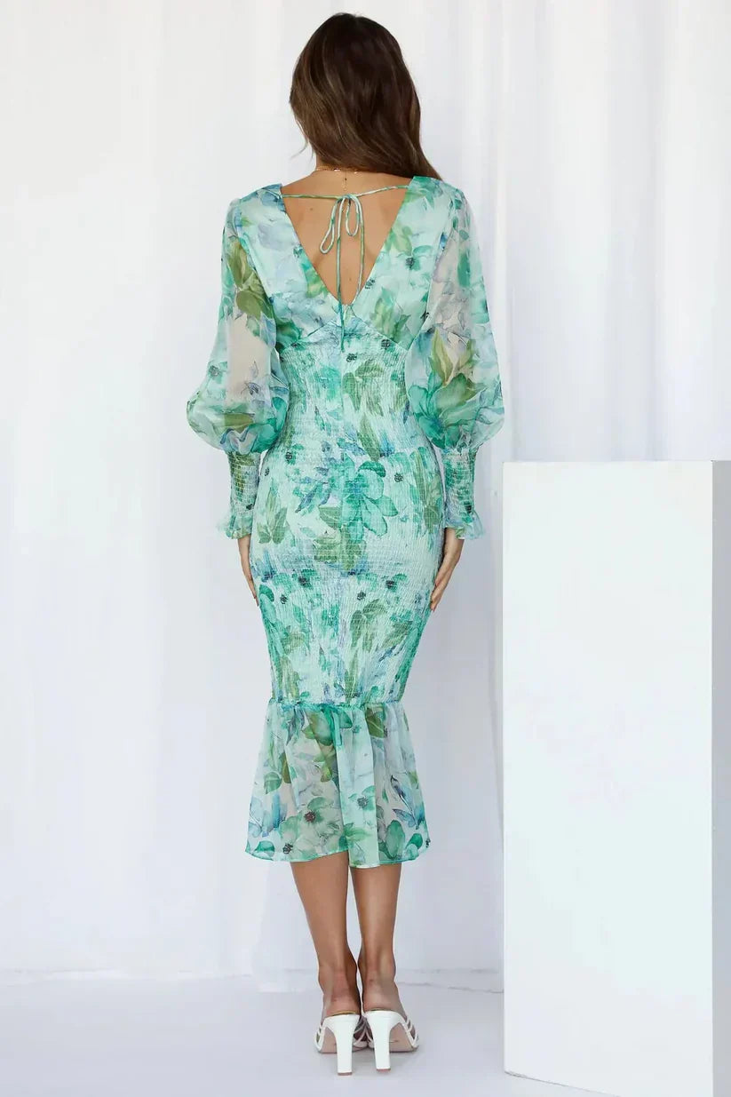 Vivienne | Floral Maxi Wedding Guest Dress