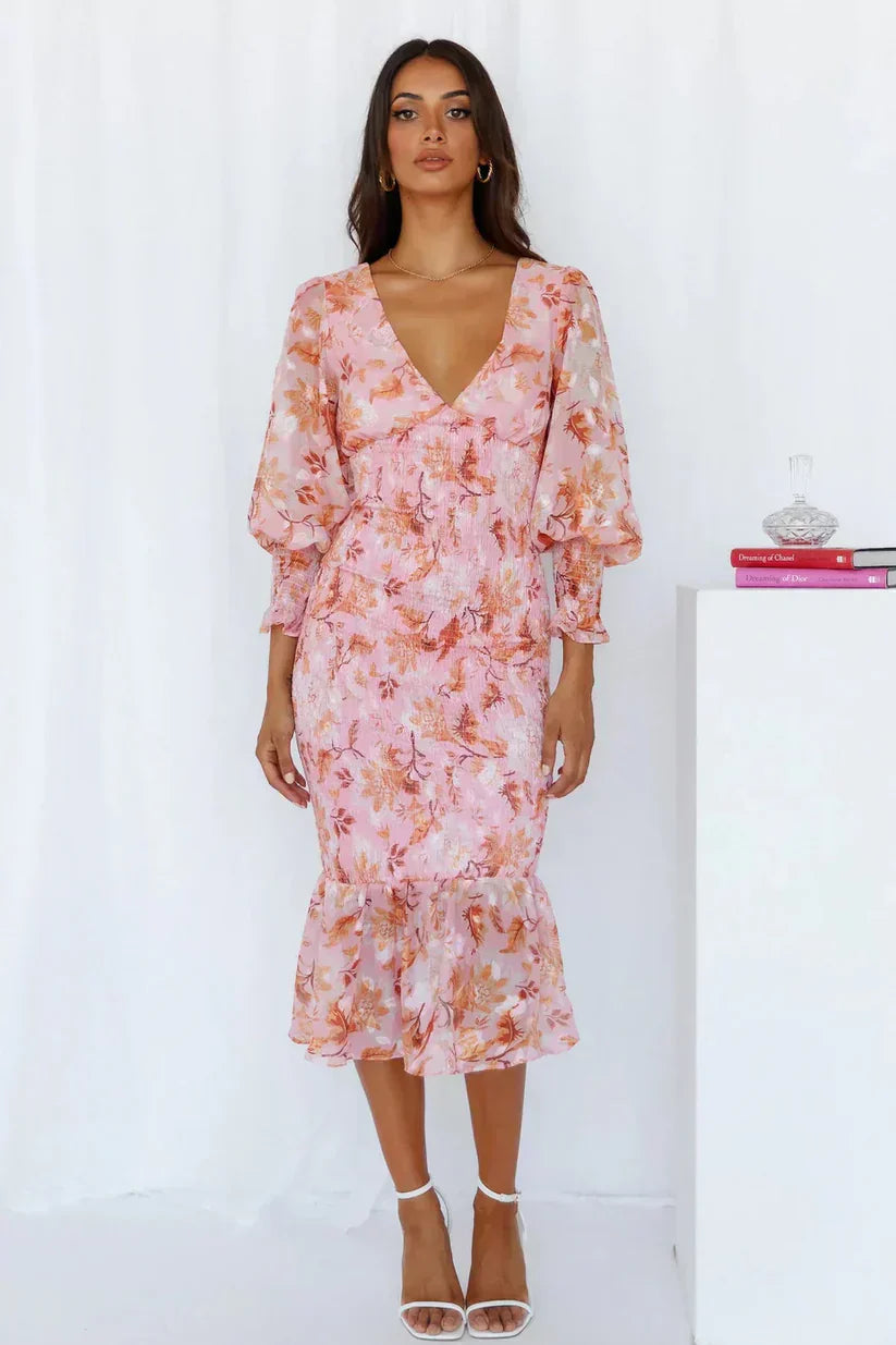 Vivienne | Floral Maxi Wedding Guest Dress