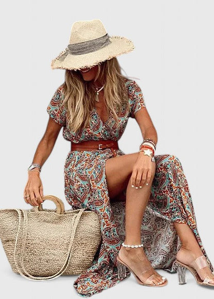 Marisol | Printed Boho Maxi Dress
