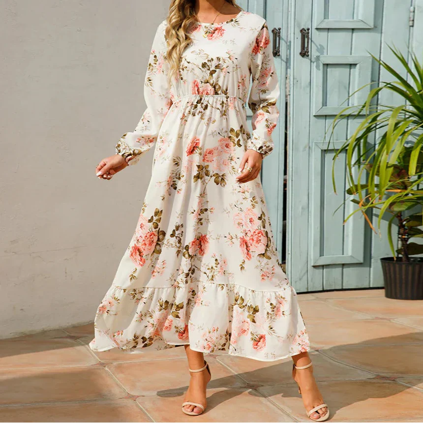 Elspeth | Floral Smocked Maxi Dress