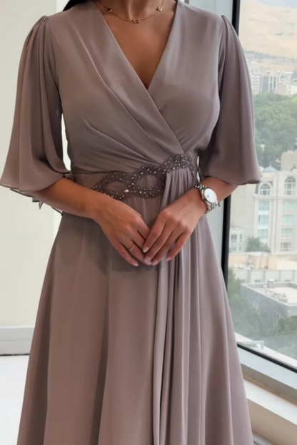 Ophelienne | V-Neck Maxi Dress