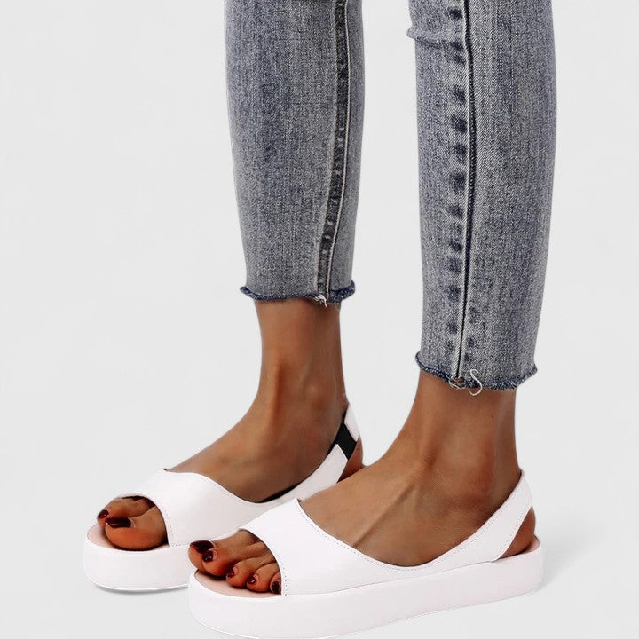 Eden slip-on sandals back strap detail