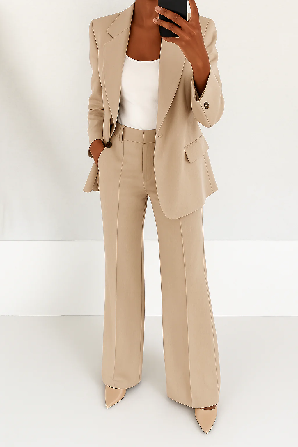 Clarivelle | Tailored Two-Piece Blazer and Trouser Set