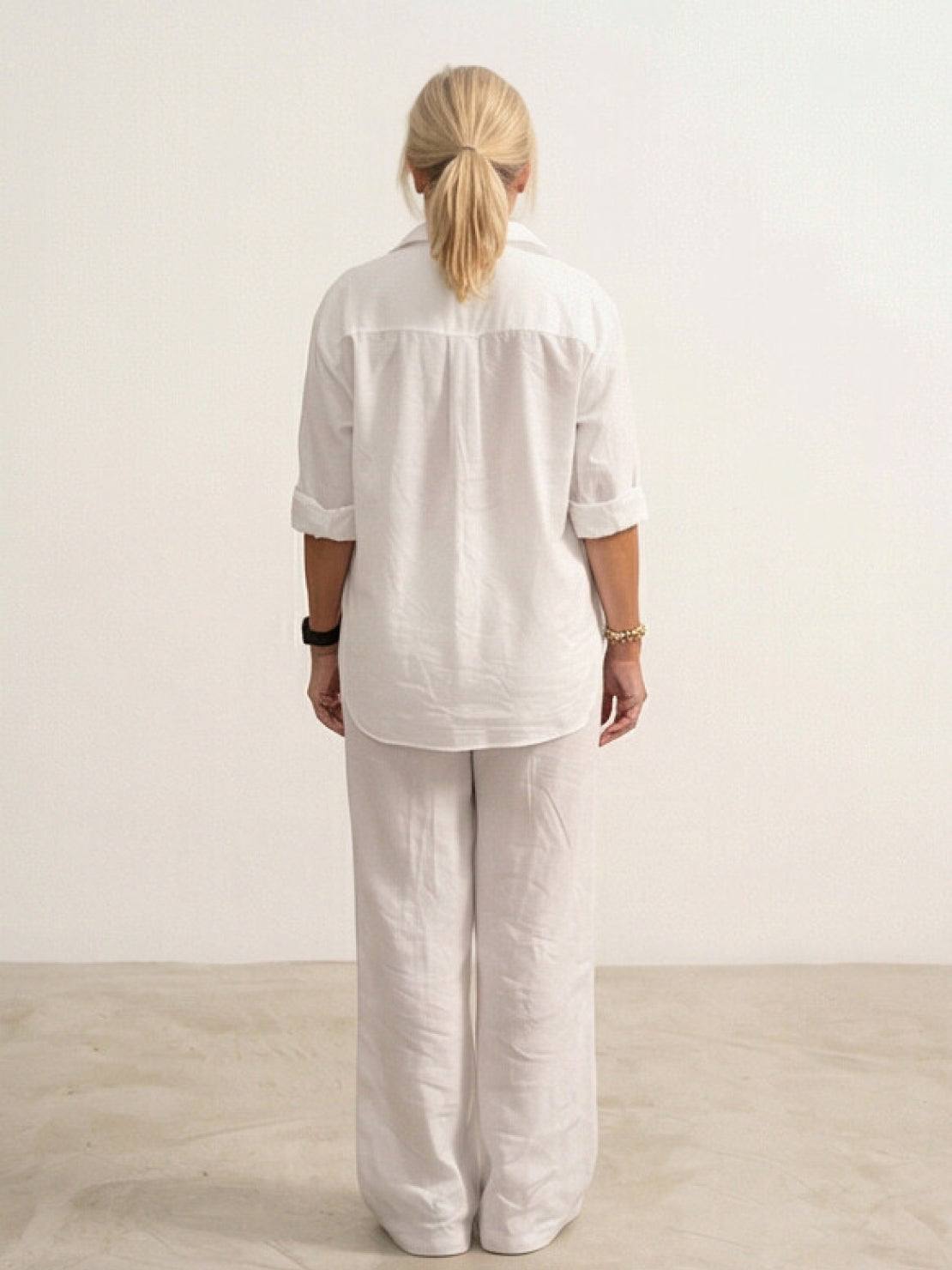 Button-down shirt set, colour variation