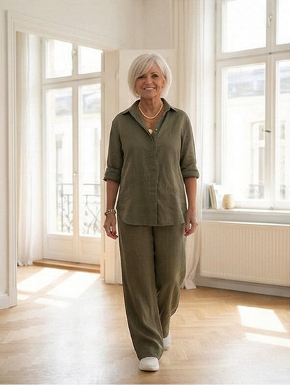 Sabeau | Button-Down Shirt & Trouser Set
