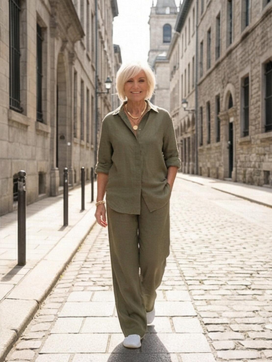 Sabeau | Button-Down Shirt & Trouser Set