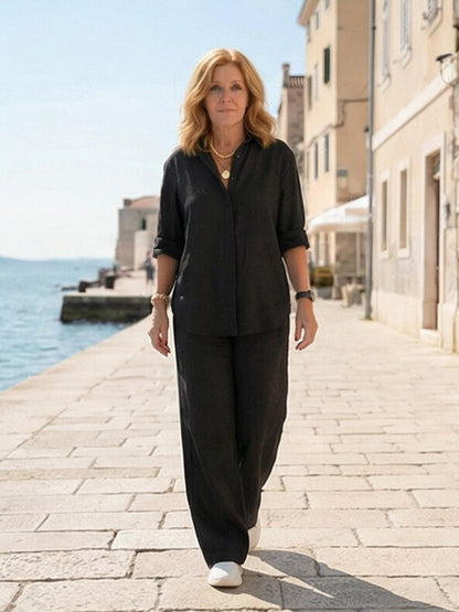 Sabeau | Button-Down Shirt & Trouser Set