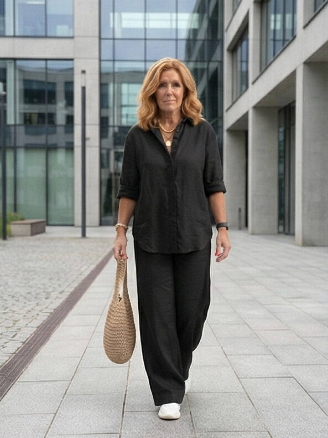 Sabeau | Button-Down Shirt & Trouser Set