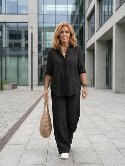 Sabeau | Button-Down Shirt & Trouser Set