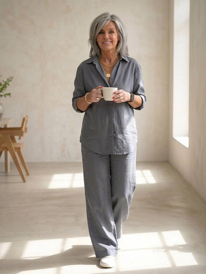 Sabeau | Button-Down Shirt & Trouser Set