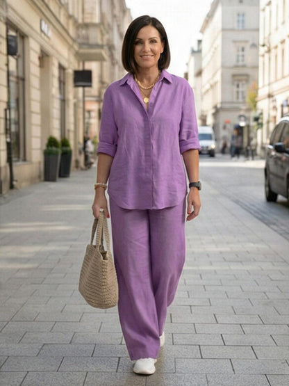 Sabeau | Button-Down Shirt & Trouser Set