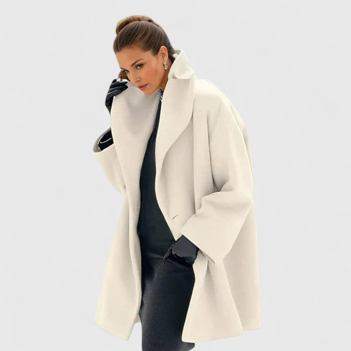 Kirsten minimalist relaxed winter coat, view 4