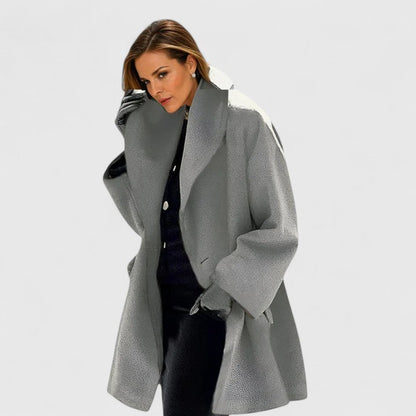 Kirsten minimalist relaxed winter coat, view 6