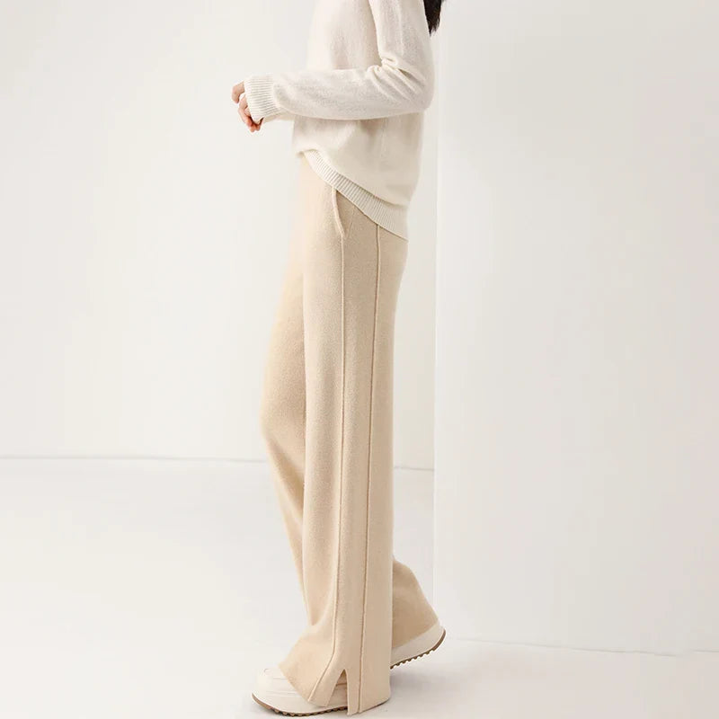 Merino wool sweatpants for women view 3