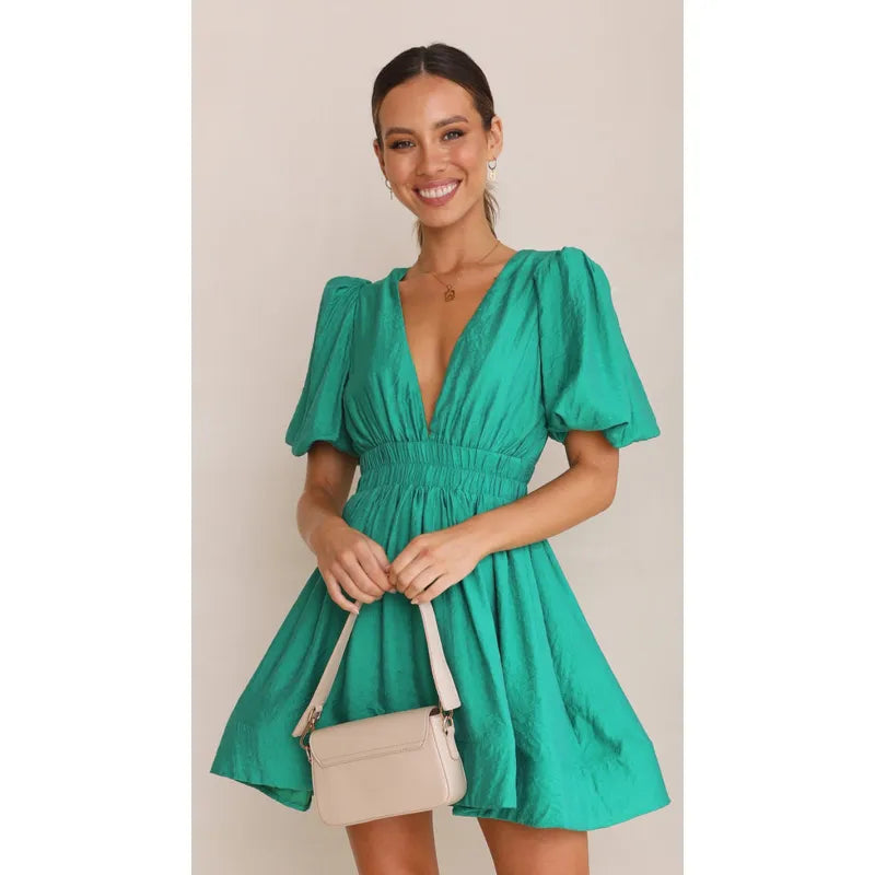Anastasia flowy mini dress full length