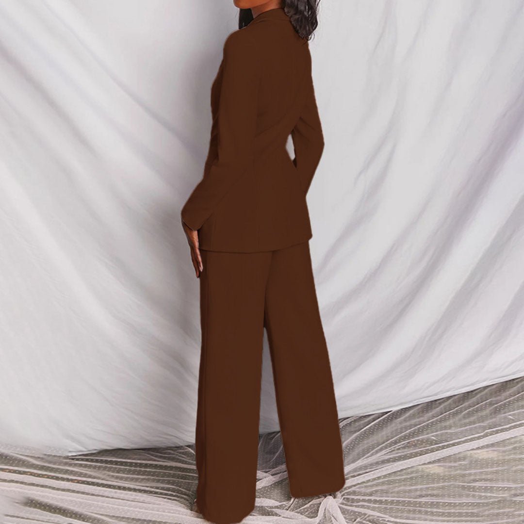 Adelina | Tailored Blazer High Waisted Trousers Two Piece Suit Set