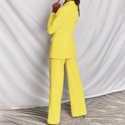 Adelina | Tailored Blazer High Waisted Trousers Two Piece Suit Set