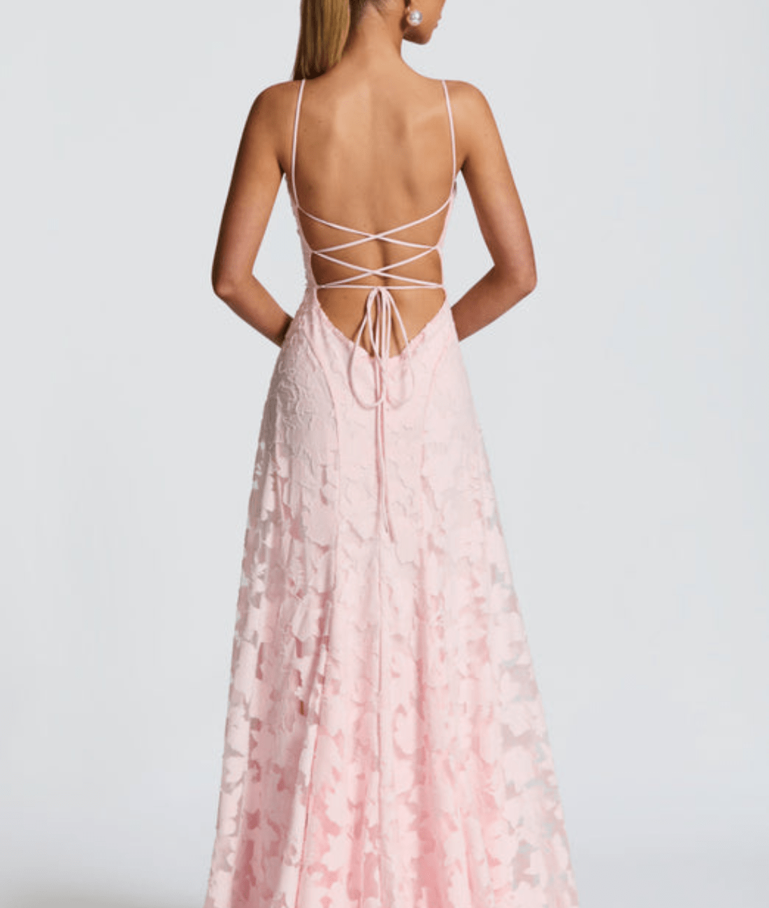 Liara | Open Back Spaghetti Strap Maxi Dress