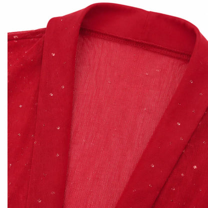 Sparkly cropped bolero shrug, view 10