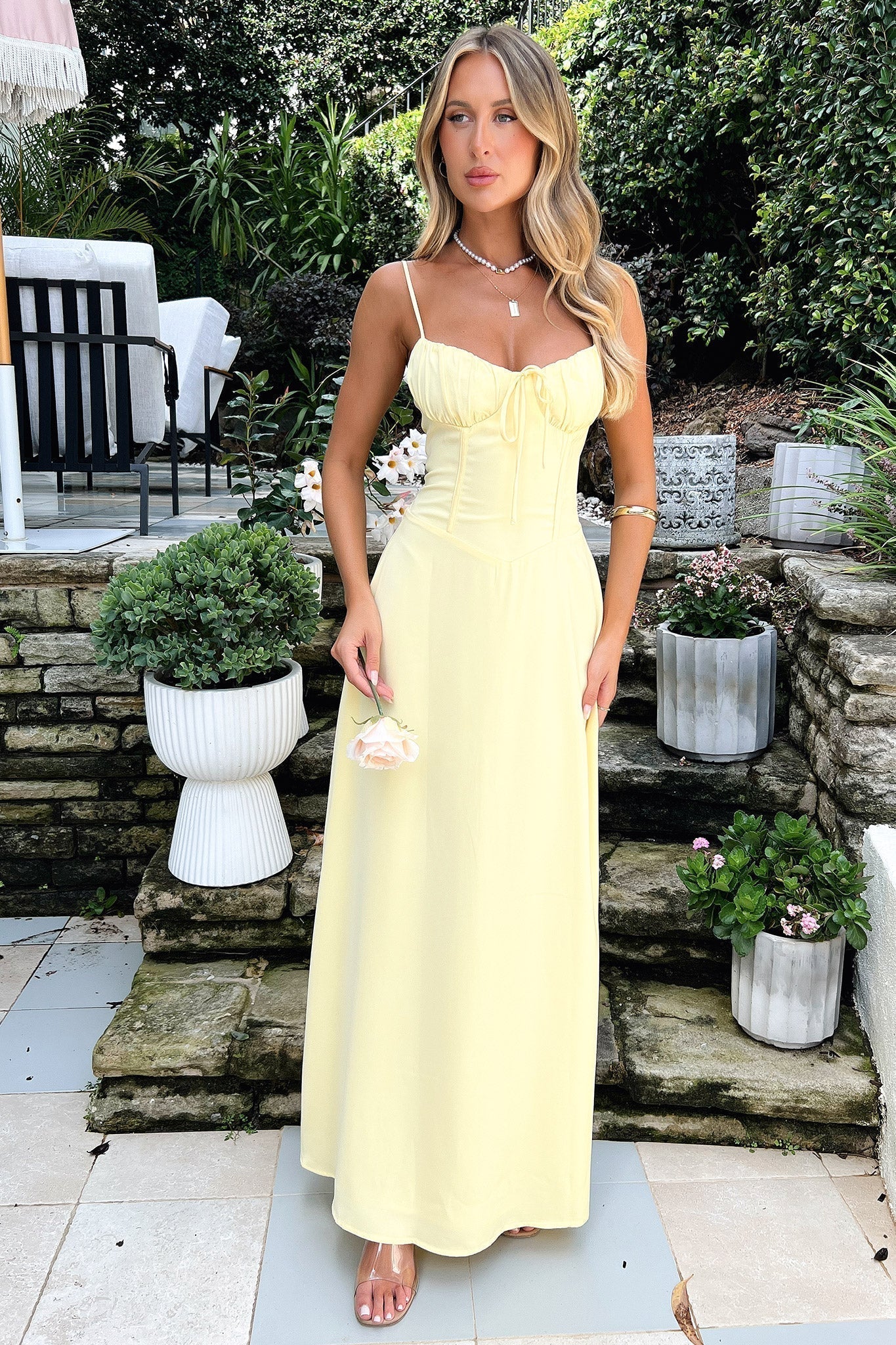 Annabella | Spaghetti Strap Wrap Maxi Dress