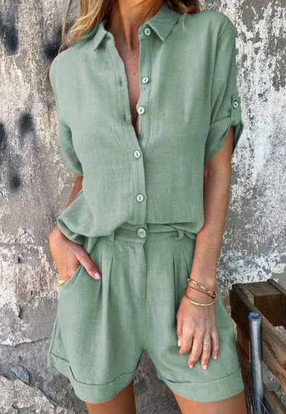 Tatiana | Flowy Wrinkle Resistant Two Piece Set