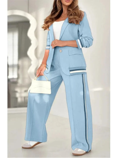 Gwendolen | Blazer & Wide-Leg Trouser Suit Set