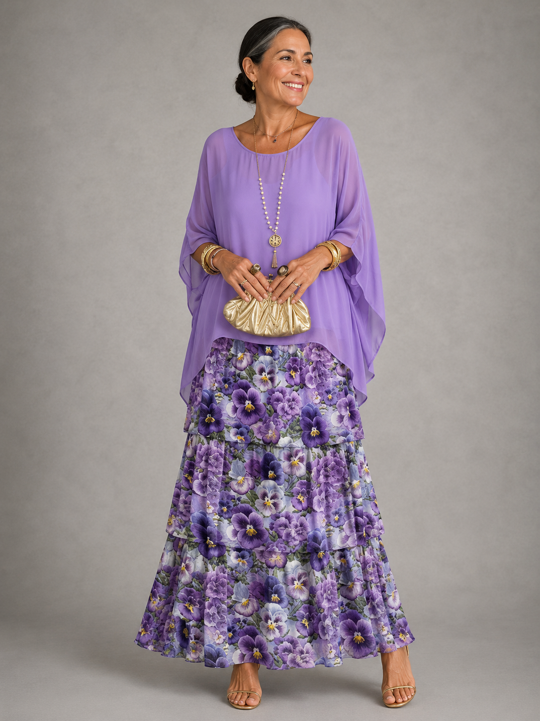 Cerys | Layered Flowing Maxi Dress