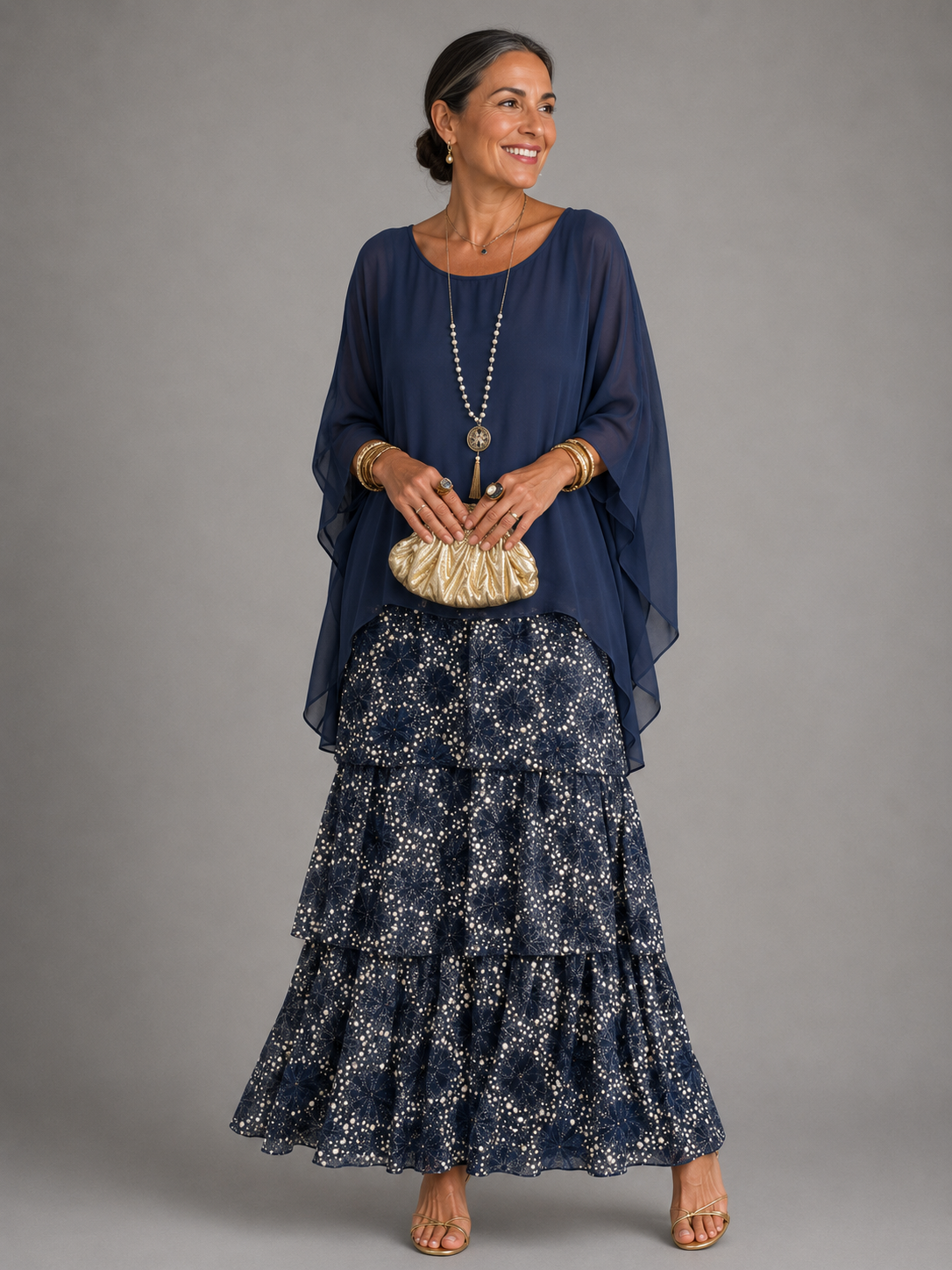 Cerys | Layered Flowing Maxi Dress