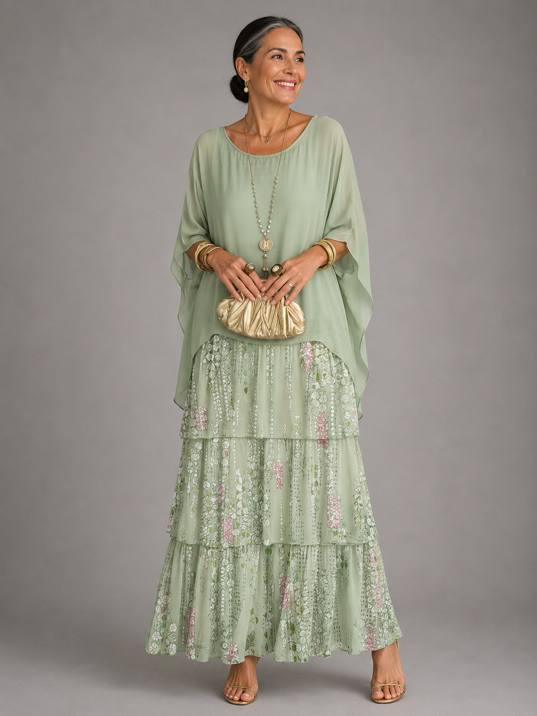 Cerys | Layered Flowing Maxi Dress
