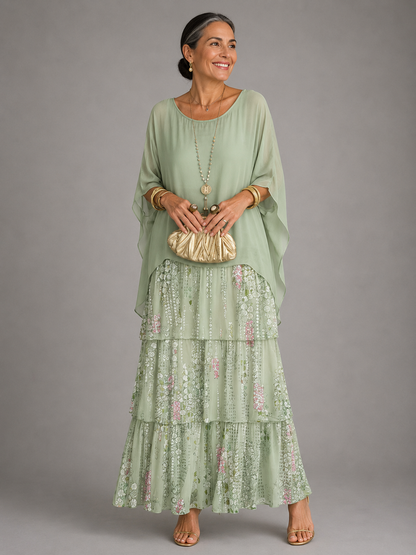 Cerys | Layered Flowing Maxi Dress