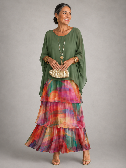Cerys | Layered Flowing Maxi Dress