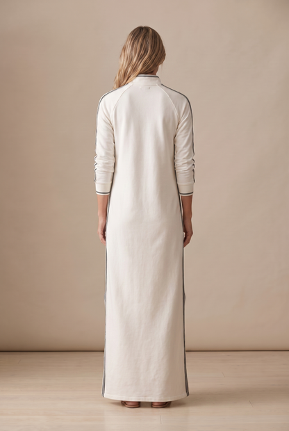 Collared sweatshirt maxi dress for women view 11