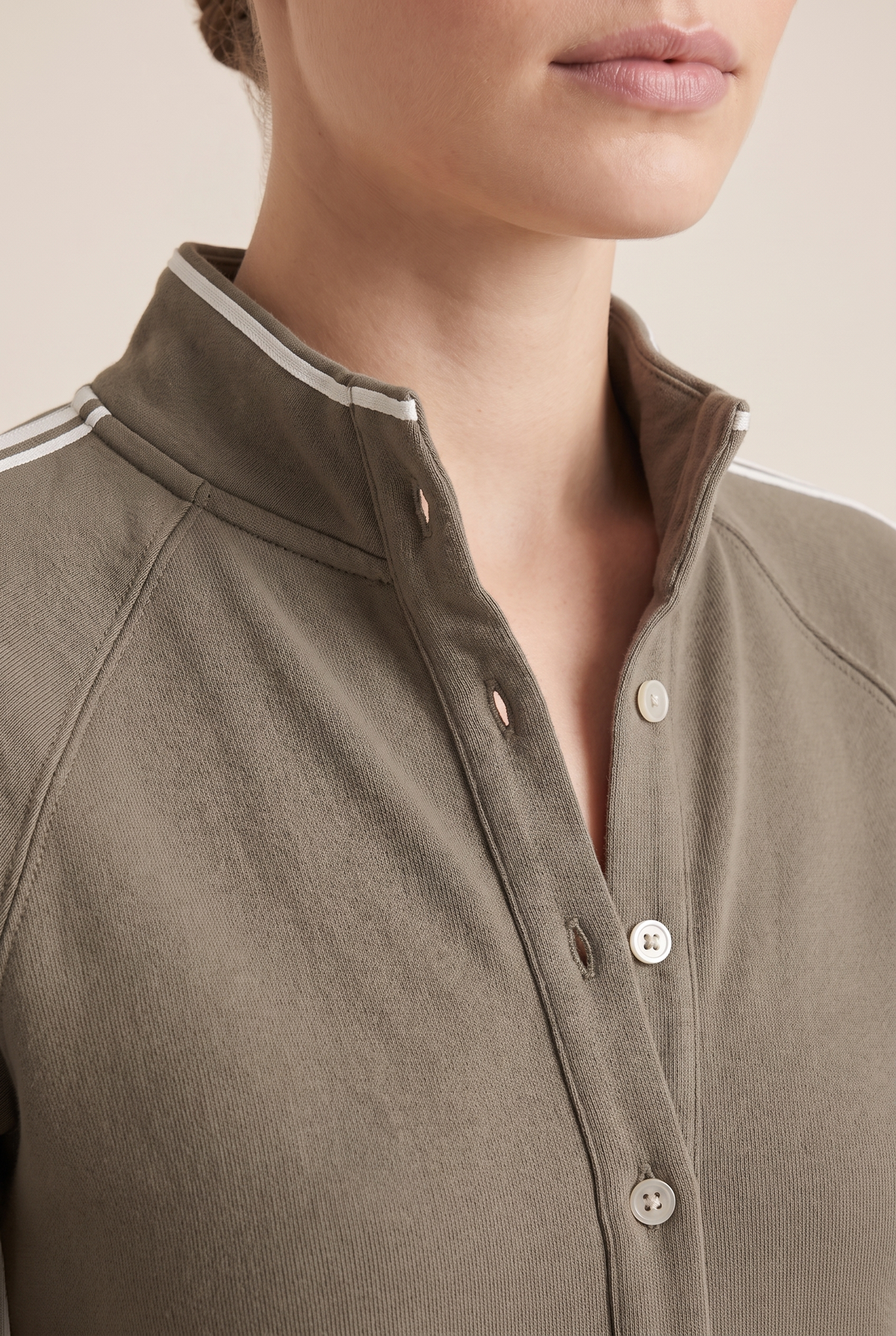 Collared sweatshirt maxi dress for women view 8