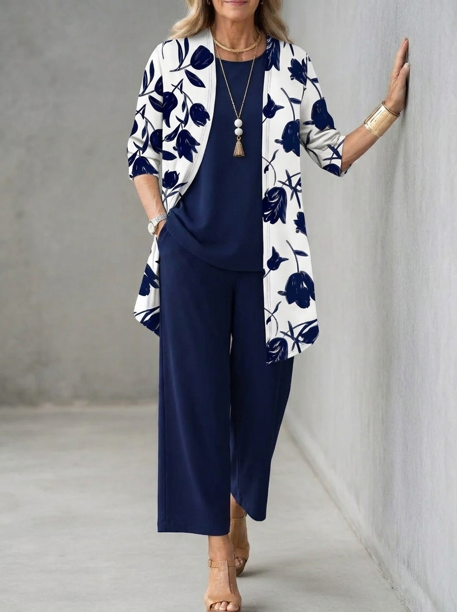 Ninette flowing three-piece set for women