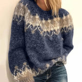 Fair Isle knit sweater for women