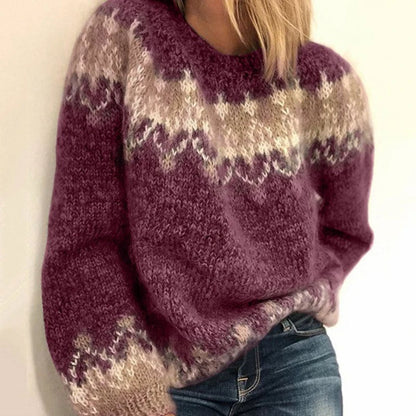 Fair Isle knit sweater for women view 3