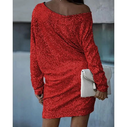 Célestine | Contrast Sequin Party Dress