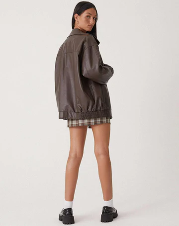 Oversized bomber jacket for women view 5