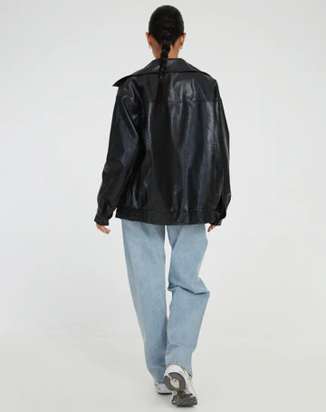 Oversized bomber jacket for women view 6