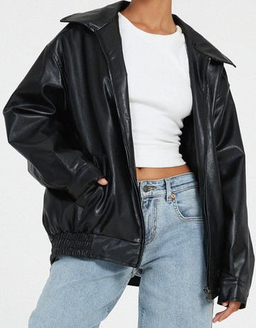 Oversized bomber jacket for women view 7