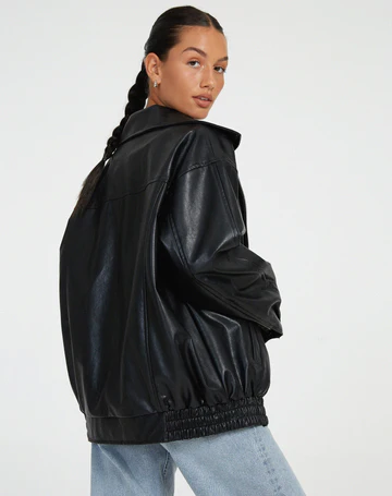 Oversized bomber jacket for women view 8