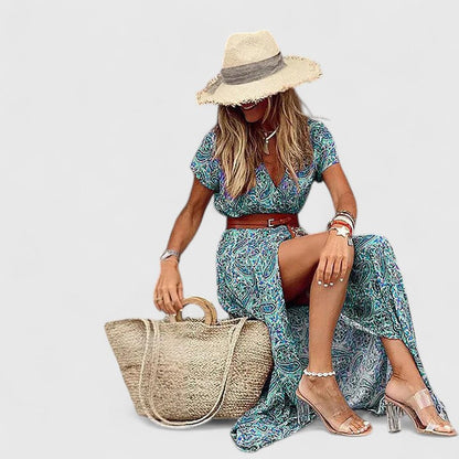 Marisol | Printed Boho Maxi Dress