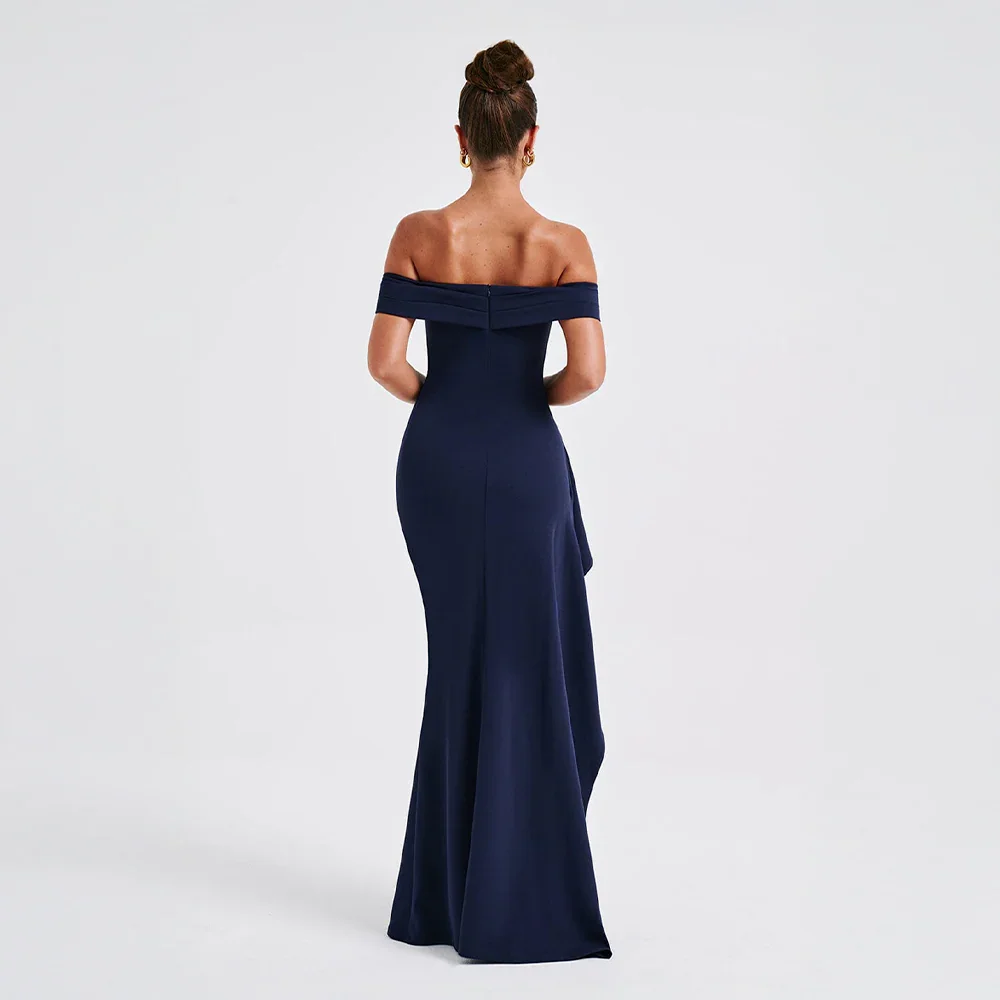 Elegant off-shoulder maxi dress